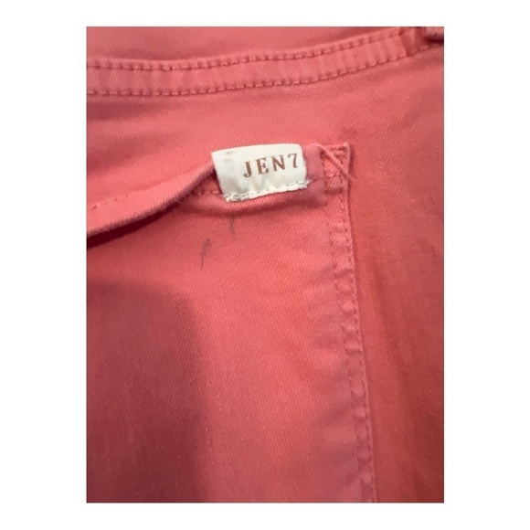 + Jen7 7 For All Mankind Pink Ankle Skinny Jeans Size 16 KD1 - Picture 3 of 6